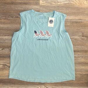 NWT Women’s Life Is Good Tank Top - XXL